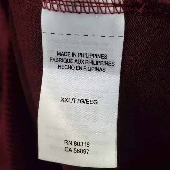 Lucky Brand NWT Women's Burgundy Knit V-Neck Long Sleeve Sweater‎ - Picture 8 of 12